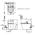 Bồn cầu thông minh TOTO GG C971P/TCF9433A hiện đại