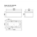 Bồn tắm Massage DeMuhler FB-1600-BM cao cấp