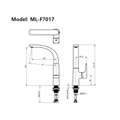 Vòi rửa bát DeMuhler ML-F7017K hiện đại