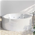 Bồn tắm Sanycces độc lập sục kép hệ Elegance NOA BN155D180EF kèm sen vòi BNBB555CR hiện đại