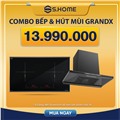 Combo bếp & hút mùi GRANDX giá chỉ 13.990K