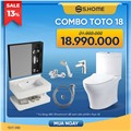 Combo Phòng Tắm Tủ ToTo có Tủ Lavabo