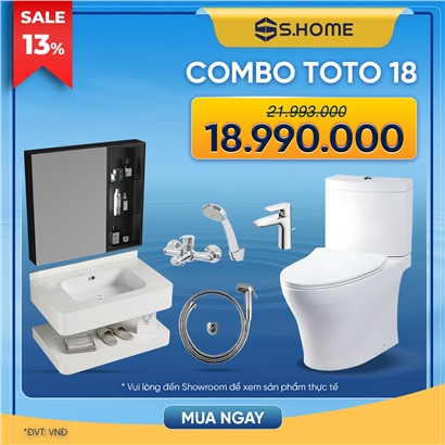 Combo Phòng Tắm Tủ ToTo có Tủ Lavabo