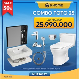 Combo Phòng Tắm Hiện Đại TOTO có tủ lavabo Combo Phòng Tắm Hiện Đại TOTO có tủ lavabo