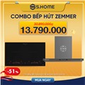 Combo bếp & hút mùi ZEMMER giá sốc chỉ 13.790k