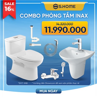 Combo thiết bị vệ sinh Inax giá chỉ 11990k