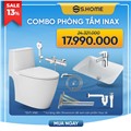 Combo thiết bị vệ sinh Inax giá 17990k