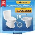Combo thiết bị vệ sinh Inax giá chỉ 5990k