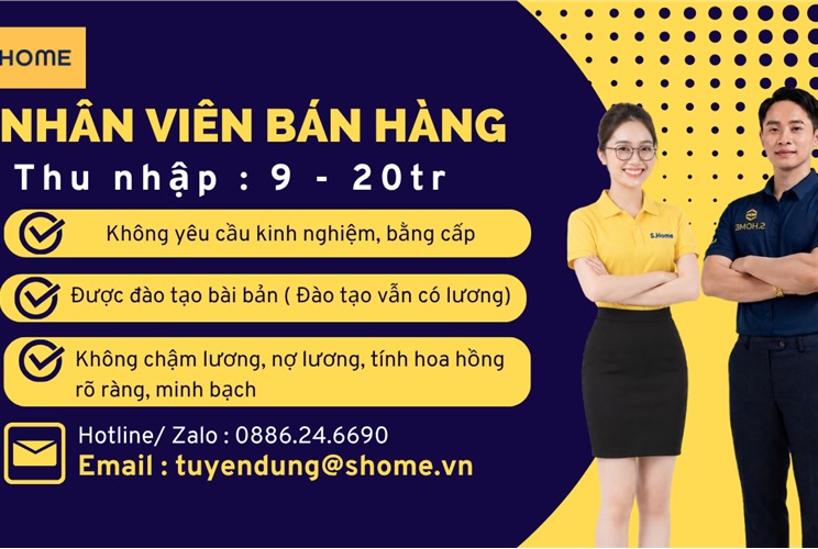 TUYỂN DỤNG NHÂN VIÊN KINH DOANH ( KHÔNG YÊU CẦU KINH NGHIỆM)