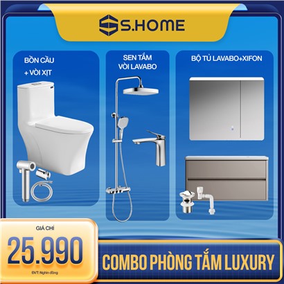 Combo phòng tắm Luxury - 25.990k