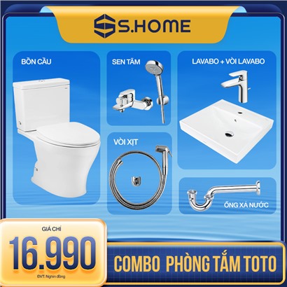Combo thiết bị vệ sinh Toto giá 16990k