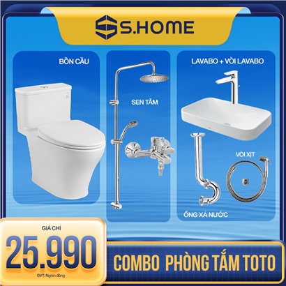 Combo thiết bị vệ sinh Toto giá 25990k
