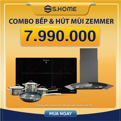 Combo Bếp & Hút mùi Zemmer giá sốc chỉ 7990k
