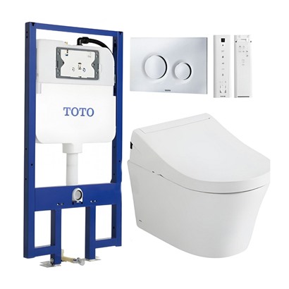 Avata Bồn Cầu TOTO CW553C/TCF34570GAA/WH172AAT/MB174P#SS Nắp Điện Tử Treo Tường