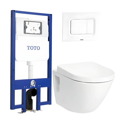 Avata Bồn Cầu TOTO CW762/TC384CVK#W/MB170P/WH171A Treo Tường