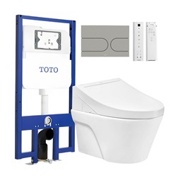 Bồn Cầu TOTO CW822RA/TCF24410AAA/WH172A/MB175M#SS Nắp Điện Tử Treo Tường Bồn Cầu TOTO CW822RA/TCF24410AAA/WH172A/MB175M#SS Nắp Điện Tử Treo Tường