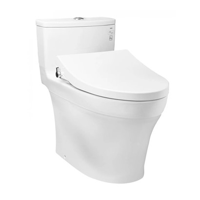 Avata Bồn cầu đặt sàn 1 khối TOTO MS885DE4/TCW1211A, nắp rửa cơ eco-washer