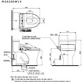 Bồn cầu điện tử TOTO MS855DW16 hiện đại