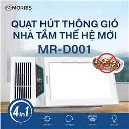 Quạt Hút Mùi Thông Gió Nhà Tắm Morris MR-D001 Quạt Hút Mùi Thông Gió Nhà Tắm Morris MR-D001
