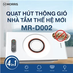 Quạt Hút Mùi Thông Gió Nhà Tắm Morris MR-D002 Quạt Hút Mùi Thông Gió Nhà Tắm Morris MR-D002