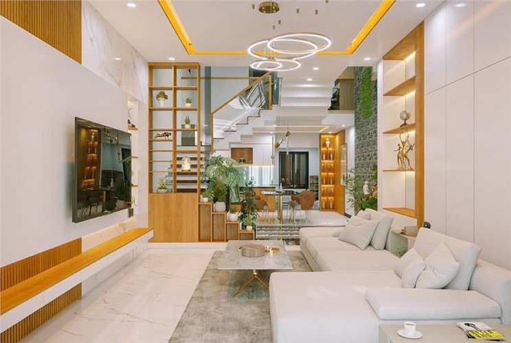 40+ thiết kế phòng khách nhà ống đẹp mãn nhãn, sang trọng 40+ thiết kế phòng khách nhà ống đẹp mãn nhãn, sang trọng
