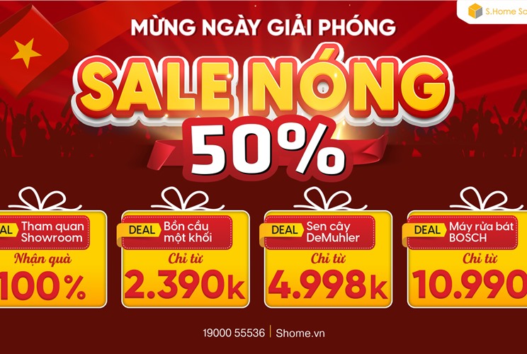 MỪNG NGÀY GIẢI PHÓNG - SALE NÓNG 50% MỪNG NGÀY GIẢI PHÓNG - SALE NÓNG 50%